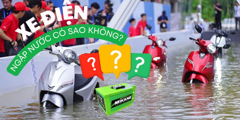 Xe điện đi qua vùng ngập nước sâu liệu có an toàn? Cần đặc biệt lưu ý