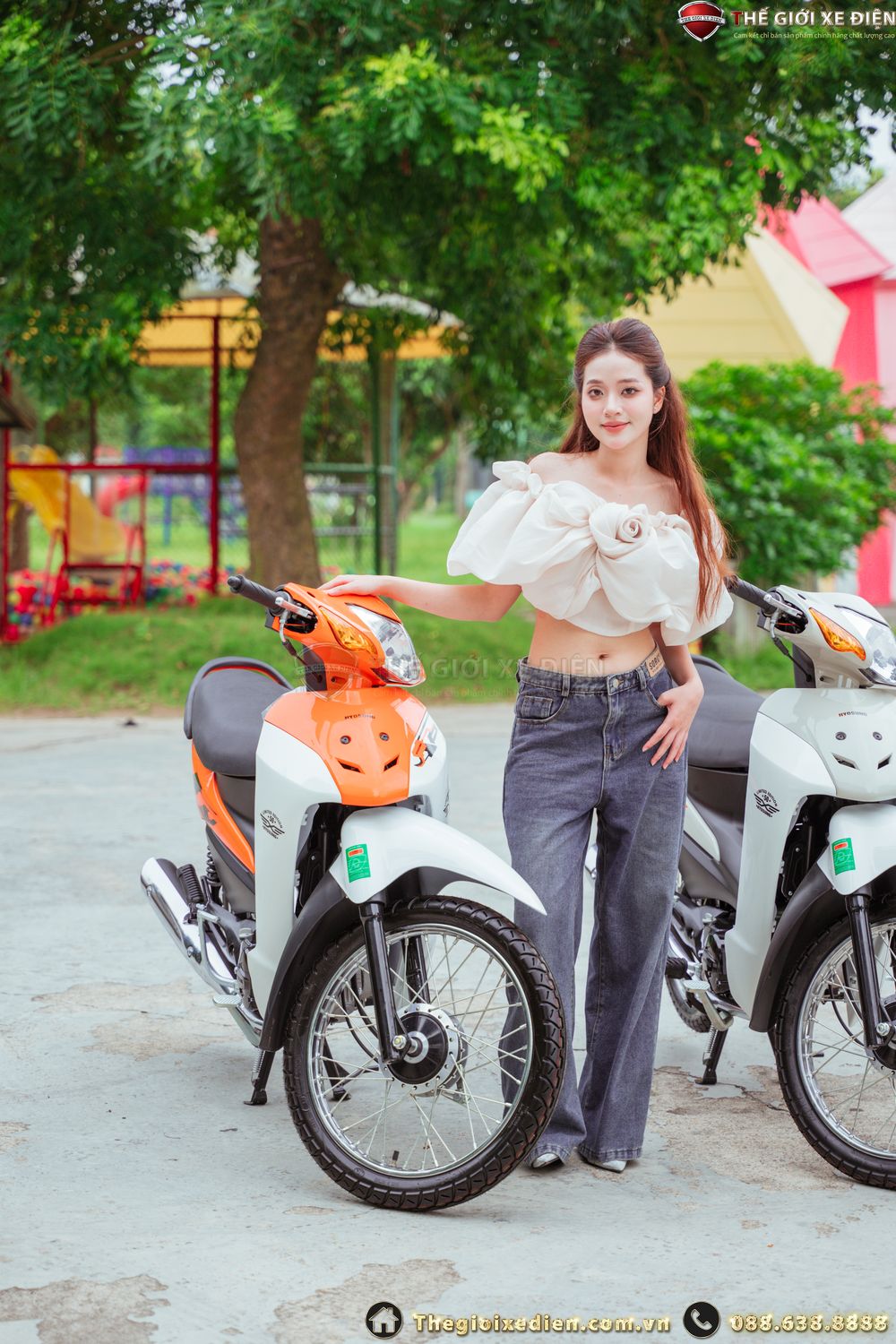 Xe máy 50cc Wave Hyosung Korea mới: Thiết kế hiện đại, đậm chất thể thao