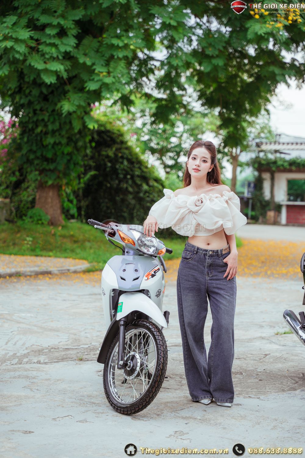 Xe máy 50cc Wave Hyosung Korea mới: Thiết kế hiện đại, đậm chất thể thao