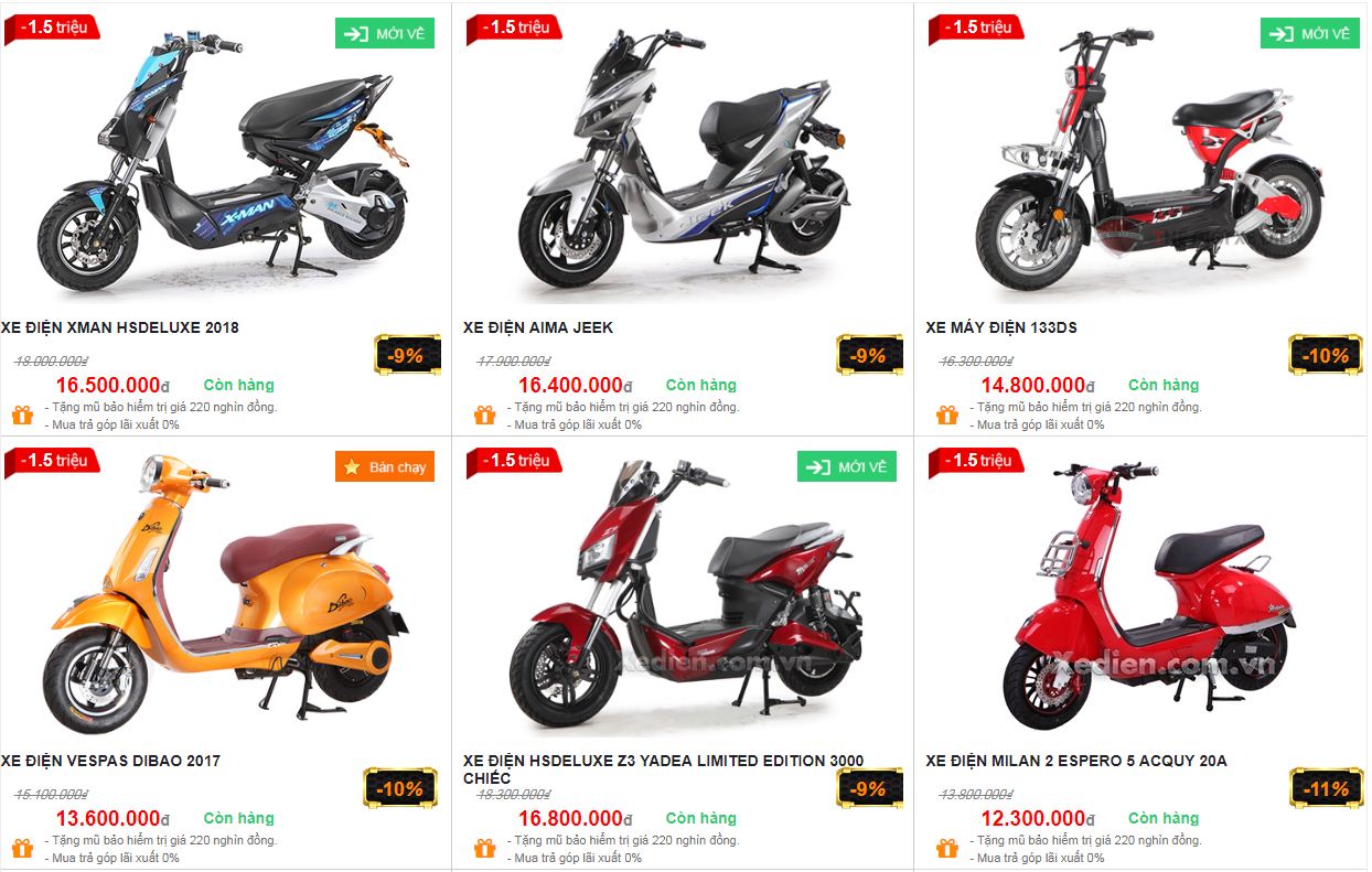 Một số mẫu xe máy điện đáng mua nhất hiện nay mot-so-mau-xe-may-dien-dang-mua-nhat-hien-nay