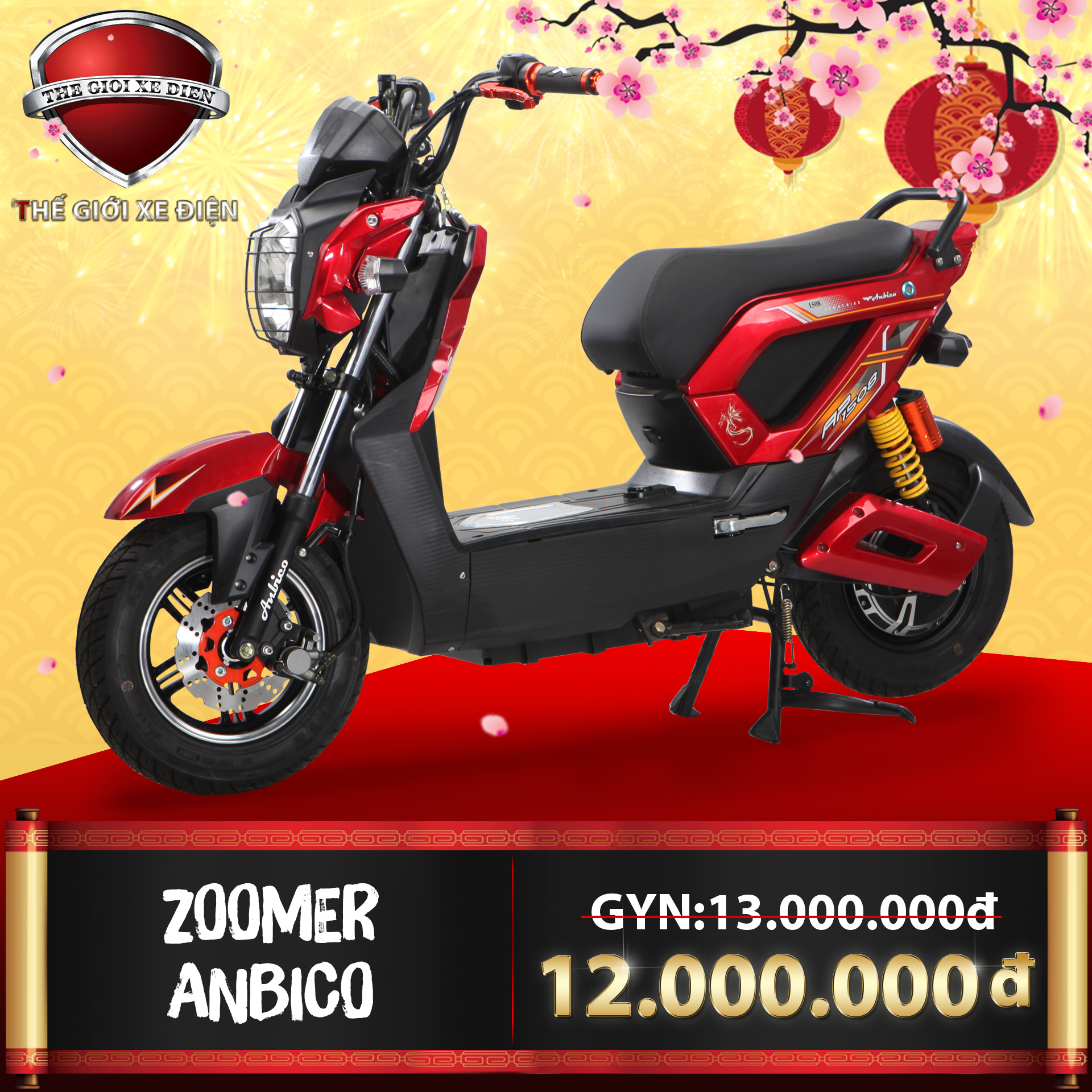 xe máy điện Zoomer Anbico